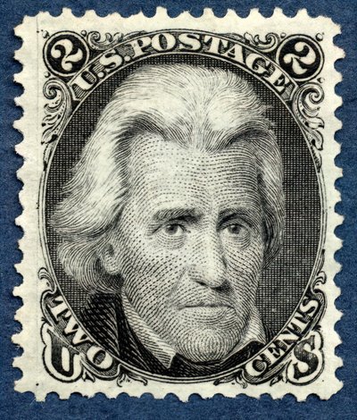 2c Reedycja singla Andrew Jacksona, 1875. autorstwa National Bank Note Company