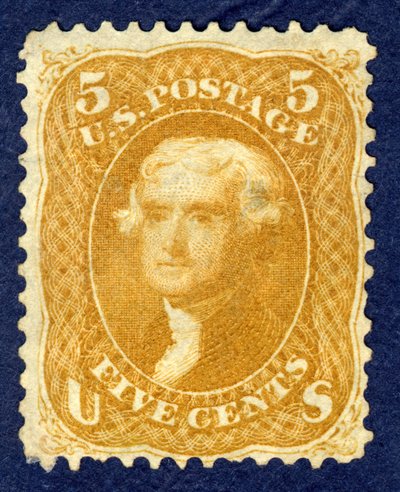 5c Jefferson singiel, 1861. autorstwa National Bank Note Company