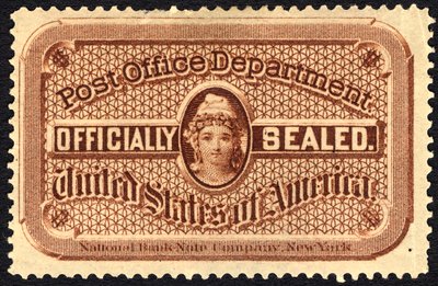 Pieczęć pocztowa, ok. 1879. autorstwa National Bank Note Company