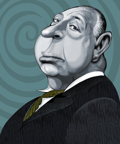 Alfred Hitchcock, 2022 (cyfrowy) autorstwa Neale Osborne