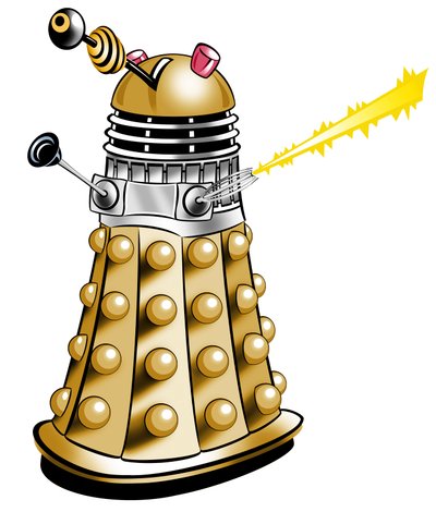 Dalek - ilustracja kreskówka autorstwa Neale Osborne