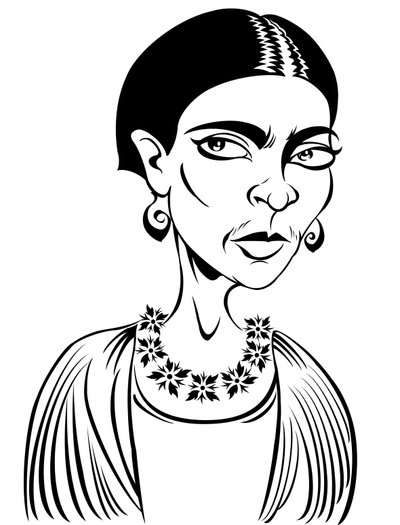 Frida Kahlo (cyfrowa) autorstwa Neale Osborne