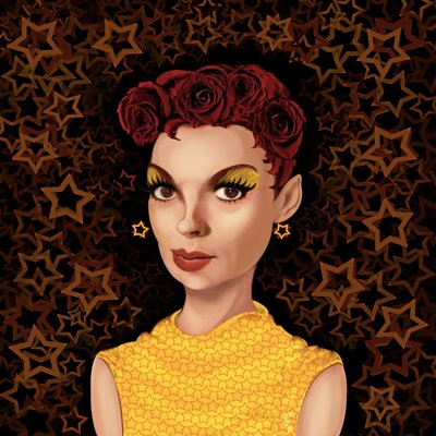 Judy Garland, 2021 (w wersji cyfrowej) autorstwa Neale Osborne