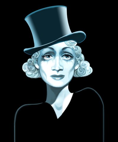 Marlena Dietrich, 2021 (cyfrowa) autorstwa Neale Osborne