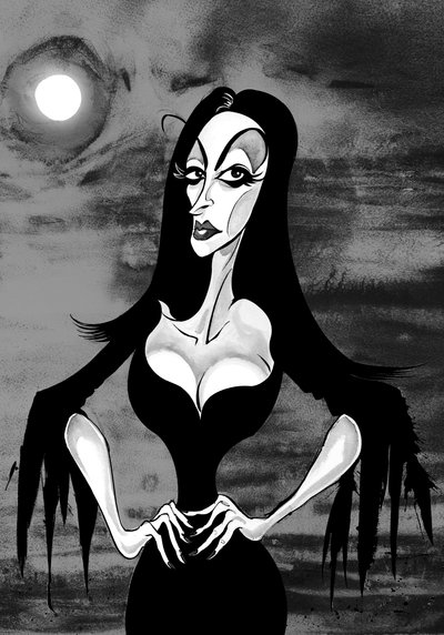 Wampira z filmu „Ed Wood” z 1994 roku w reżyserii Tima Burtona autorstwa Neale Osborne