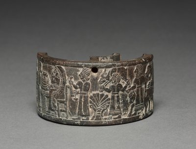 Pyxis bankietowy, 800-750 pne (steatyt) autorstwa Neo Hittite