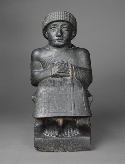 Statua Gudei, ok. 2090 pne (dioryt) autorstwa Neo Sumerian