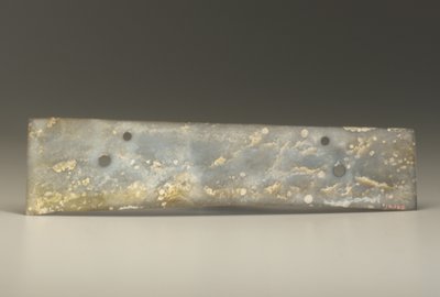 Dłuto rozwidlone (zhang), kultura Qijia, ok. 2500-2000 pne (nefryt) autorstwa Neolithic Period Chinese School