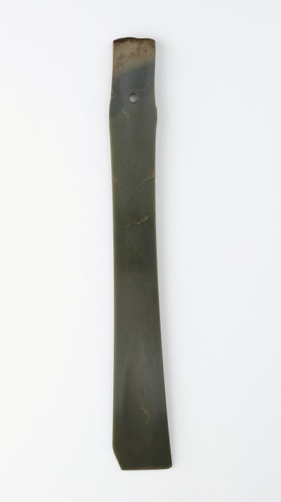 Dłuto rozwidlone (zhang) Kultura Qijia (nefryt (nefryt)) autorstwa Neolithic Period Chinese School