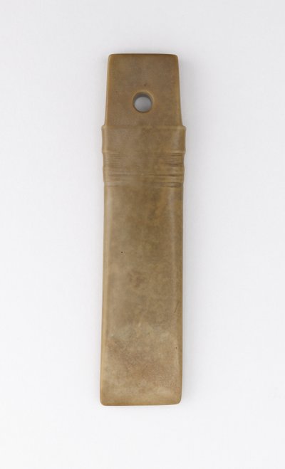 Straight chisel (gui) Qijia culture (jade (nephrite)) autorstwa Neolithic Period Chinese School