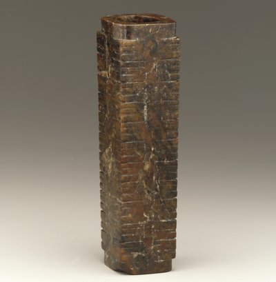 Tall tube (cong) Lake Tai region, Liangzhu culture, 3300-2250 BC autorstwa Neolithic Period Chinese School