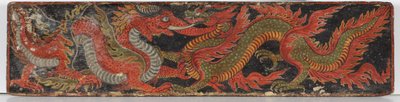 Okładka rękopisu buddyjskiego, 1659 (nieprzezroczyste wc na drewnie) autorstwa Nepalese School