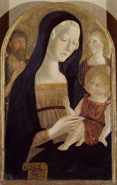 Madonna z Dzieciątkiem i świętymi Janem Chrzcicielem i Marią Magdaleną – Neroccio z Bartolomeo de