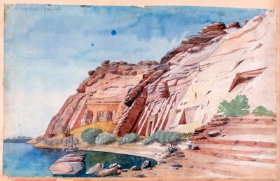 „Abu Simbel”, Egipt, XIX w. autorstwa Nestor l