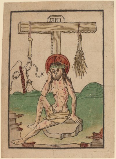 Chrystus jako Mąż Boleści autorstwa Netherlandish 15th Century