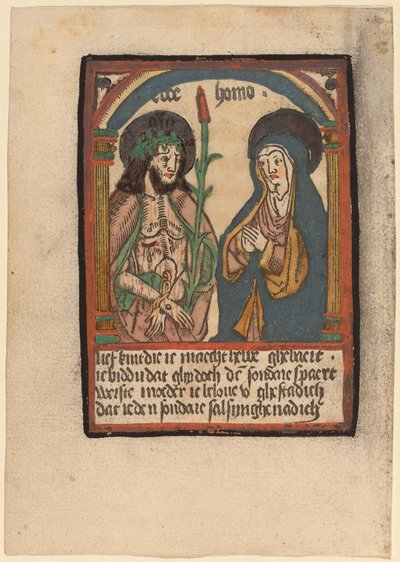 Mąż boleści i jego matka autorstwa Netherlandish 15th Century