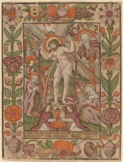 Chrystus w prasie wina autorstwa Netherlandish 16th Century