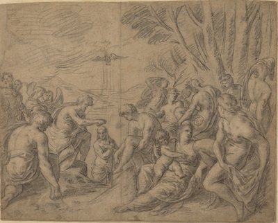Chrzest Chrystusa autorstwa Netherlandish 16th Century
