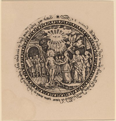 Zwycięski Chrystus z prorokami i świętymi autorstwa Netherlandish 16th Century