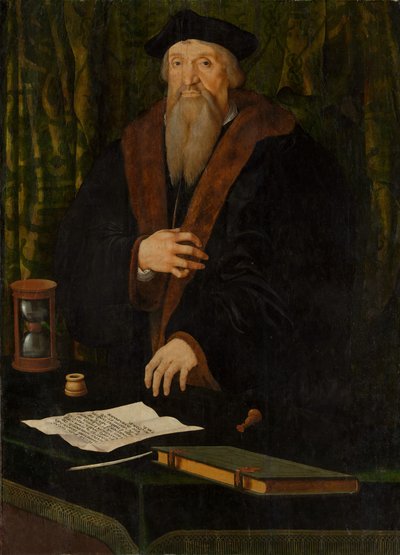 Portret mężczyzny, prawdopodobnie Jean de Langeac zmarł 1541, biskup Limoges. autorstwa Netherlandish Painter