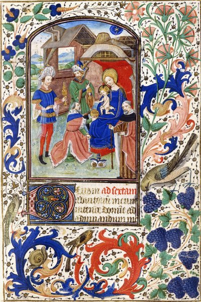 Adoracja Trzech Króli, ok.1450 autorstwa Netherlandish School
