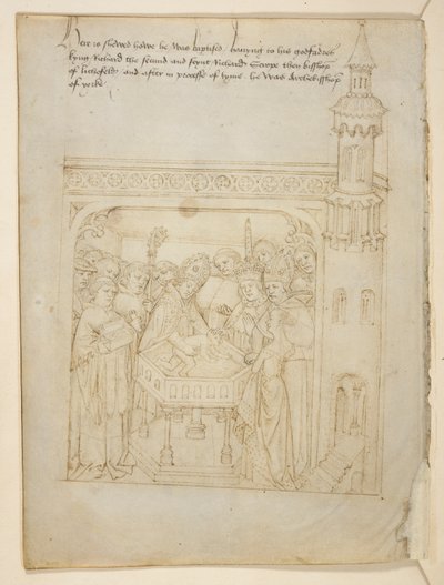 Bawełna Juliusz E. IV, art. 6, „Korowód Beauchamp”, c.1483 (atrament na welinie) autorstwa Netherlandish School