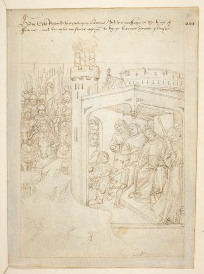 Bawełna Juliusz E. IV, art. 6, „Korowód Beauchamp”, c.1483 (atrament na welinie) autorstwa Netherlandish School