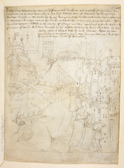 Bawełna Juliusz E. IV, art. 6, „Korowód Beauchamp”, c.1483 (atrament na welinie) autorstwa Netherlandish School