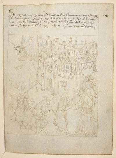 Bawełna Juliusz E. IV, art. 6, „Korowód Beauchamp”, c.1483 (atrament na welinie) autorstwa Netherlandish School