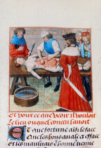 Harl 4425 Nero i jego matka, z „Roman de la Rose”, Brugia, ok. 1490-1500 (welum) autorstwa Netherlandish School