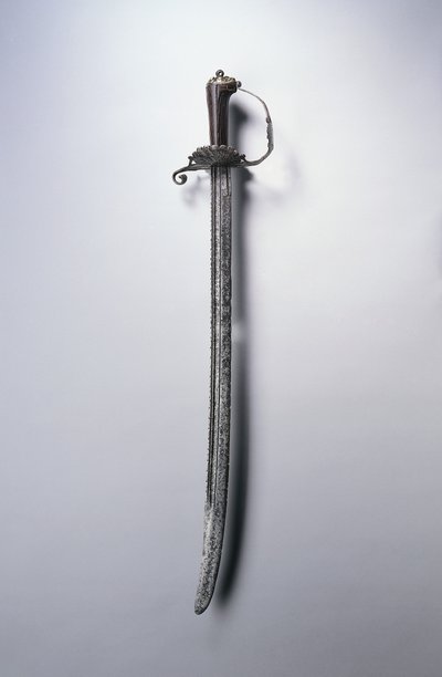 Miecz myśliwski, ok.1700 (stal, drewno i mosiądz) autorstwa Netherlandish School