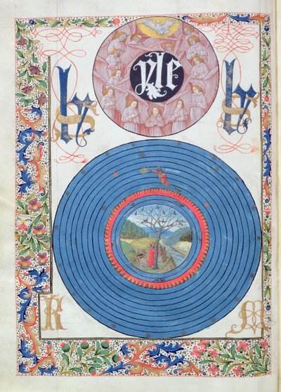 Ms 324 f.13 v. Holy Dove & Matter, z Metamorfoz Owidiusza, 1479 autorstwa Netherlandish School
