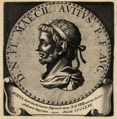 Portret cesarza rzymskiego Awitusa. autorstwa Netherlandish School
