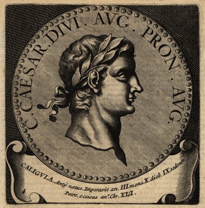 Portret cesarza rzymskiego Kaliguli. autorstwa Netherlandish School