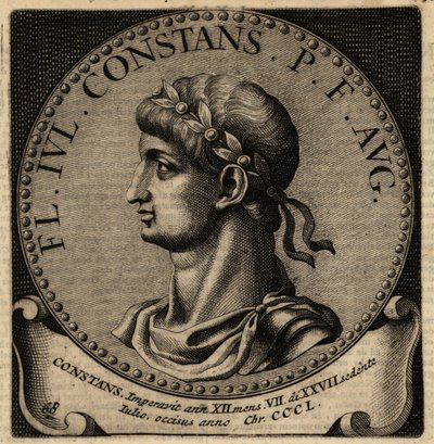 Portret cesarza rzymskiego Konstansa I. autorstwa Netherlandish School