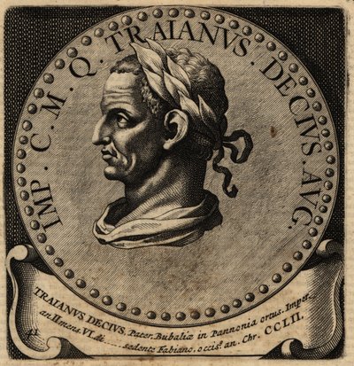 Portret cesarza rzymskiego Decjusza. autorstwa Netherlandish School