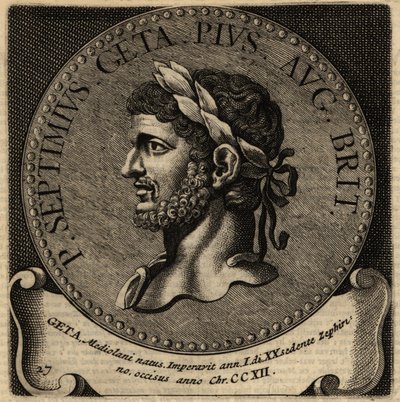 Portret cesarza rzymskiego Gety. autorstwa Netherlandish School