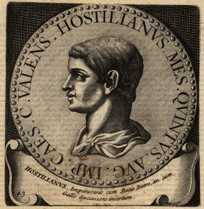 Portret cesarza rzymskiego Hostiliana. autorstwa Netherlandish School