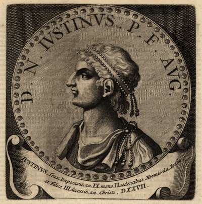 Portret cesarza rzymskiego Justyna I. autorstwa Netherlandish School