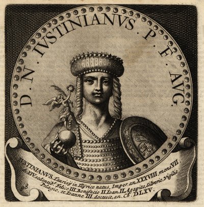 Portret cesarza rzymskiego Justyniana I. autorstwa Netherlandish School
