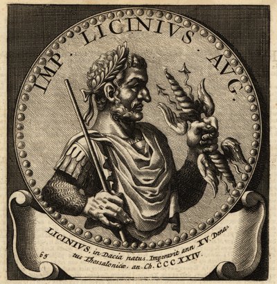 Portret cesarza rzymskiego Licyniusza. autorstwa Netherlandish School