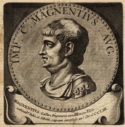 Portret cesarza rzymskiego Magnentiusa. autorstwa Netherlandish School