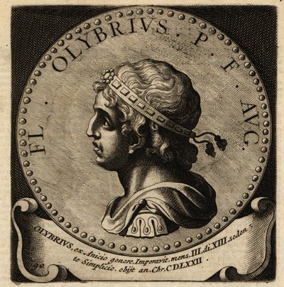 Portret rzymskiego cesarza Olybriusa. autorstwa Netherlandish School