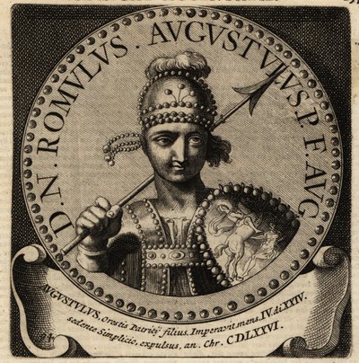 Portret cesarza rzymskiego Romulusa Augustulusa. autorstwa Netherlandish School
