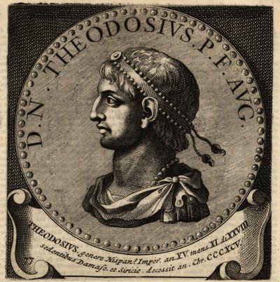 Portret cesarza rzymskiego Teodozjusza I. autorstwa Netherlandish School