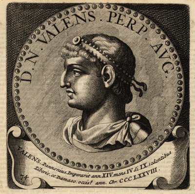 Portret cesarza rzymskiego Walensa. autorstwa Netherlandish School