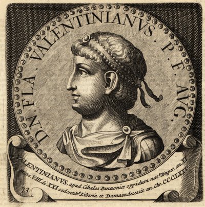Portret cesarza rzymskiego Walentyniana I. autorstwa Netherlandish School