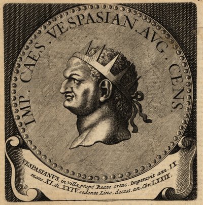 Portret cesarza rzymskiego Wespazjana. autorstwa Netherlandish School
