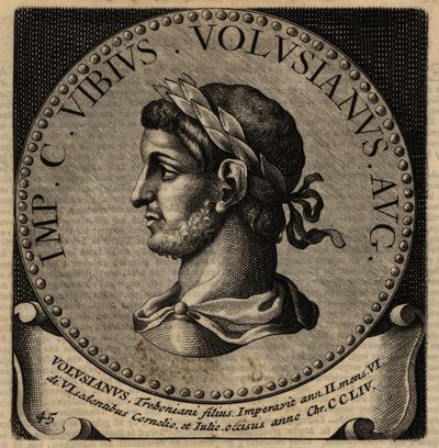 Portret rzymskiego cesarza Woluzjana. autorstwa Netherlandish School