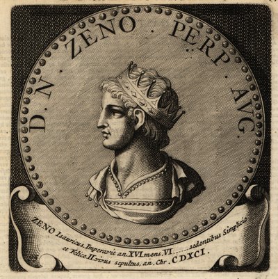 Portret cesarza rzymskiego Zenona. autorstwa Netherlandish School